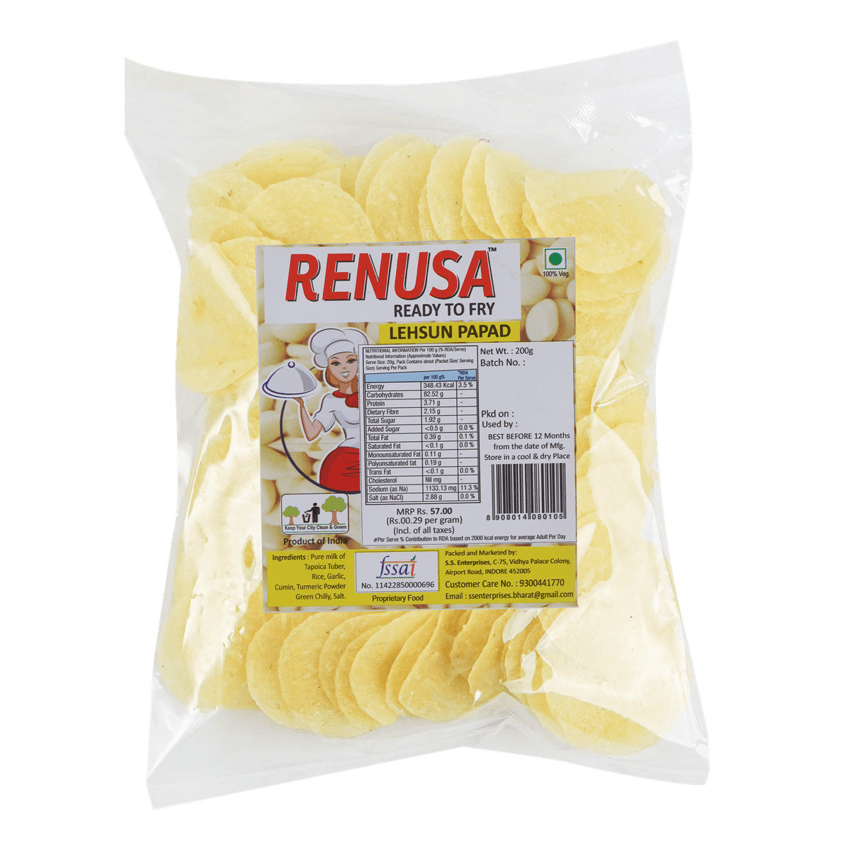 Lehsun Papad